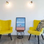 Living room of an apartment in western Nice managed by Hello Riviera Stay